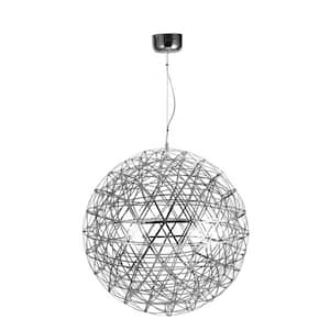 Beatrix III 0.3-Watt Intergrated LED Satin Nickel Geometric Chandelier