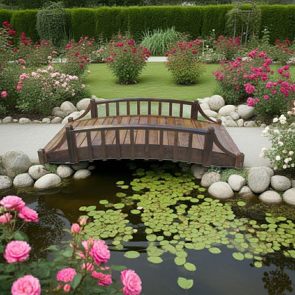 SamsGazebos Country Garden Bridge 8 ft. x 4 ft. 400 lb. Load
