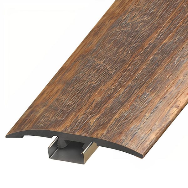 ASPEN FLOORING Burton 1/4 in. Thick x 2 in. Width x 94 in. Length 3-in-1 T-Mold, Reducer, and End Cap Vinyl Molding