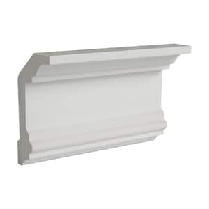 2-1/4 in. x 3-7/8 in. x 6 in. Long Plain Polyurethane Crown Moulding Sample