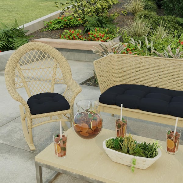 Wicker discount chair pad