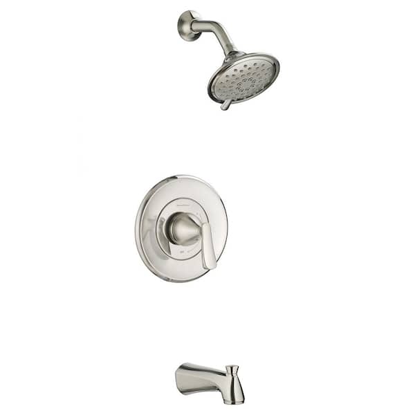 Chatfield Single-Handle 3-Spray Tub and Shower Faucet and 4 in. Centerset Bathroom Faucet Set in Brushed Nickel Chatfield Single-Handle 3-Spray Tub and Shower Faucet and 4 in. Centerset Bathroom Faucet Set in Brushed Nickel