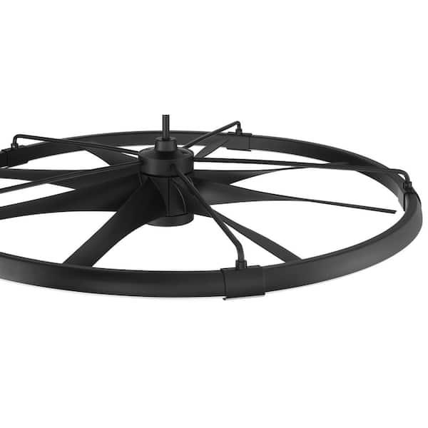 CRAFTMADE Axel 57 in. Indoor/Outdoor Black Ceiling Fan and