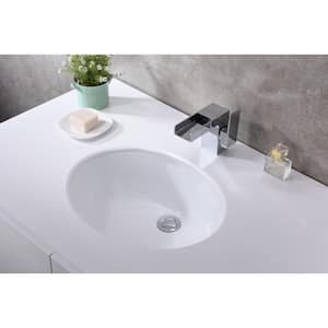 Pegasus Series 8 in. Ceramic Undermount Bathroom Sink Basin in White