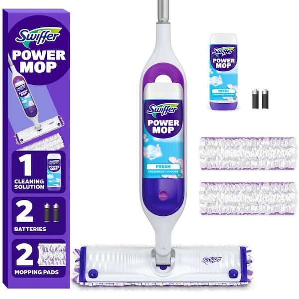 Power Mop Starter Kit (1-Power Mop, 2-Pads, Cleaning Solution and Batteries)