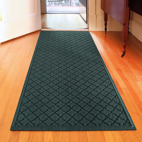 WaterHog Cordova Evergreen 35 in. x 85 in. PET Polyester Door Mat
