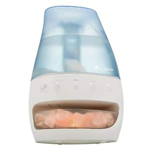 1 Gal. 190 sq. ft. Cool Mist Ultrasonic Humidifier and Salt Lamp with Aromatherapy Tray