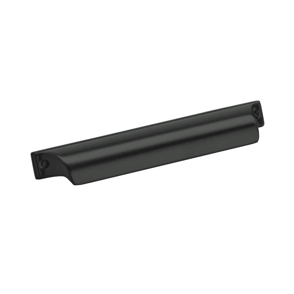 Matte Black Modern Industrial Cup Cabinet Pull