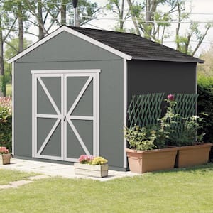 Do-it Yourself Rookwood 10 ft. x 8 ft. Backyard Wood Storage with Smartside and Floor system Included (80 sq. ft.)