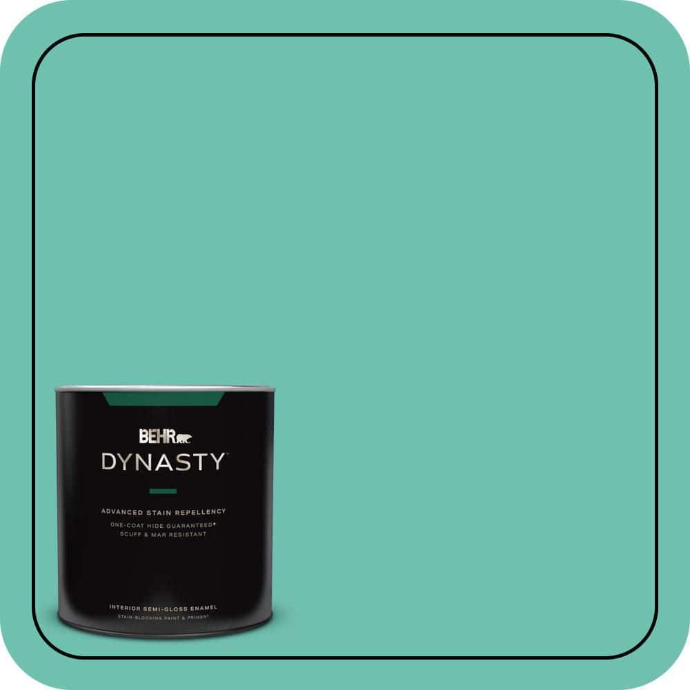 1 qt. #P440-4 March Aquamarine One-Coat Hide Semi-Gloss Enamel Interior Stain-Blocking Paint and Primer price history on PriceWatchPro