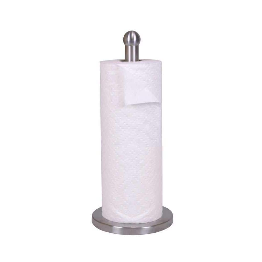 Home Basics Stainless Steel Paper Towel Holder PH01044 - The Home Depot