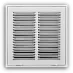 Everbilt 16 in. x 16 in. Steel White Return Air Filter Grille H190 16X16