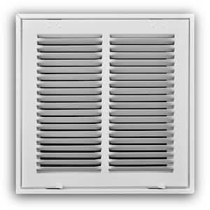 16 in. x 16 in. Steel White Return Air Filter Grille