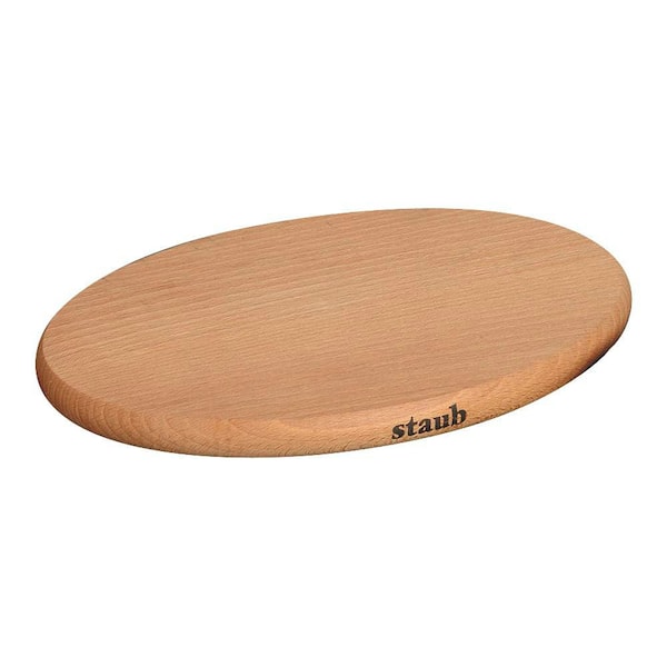 8.25 in. Oval Magnetic Wood Trivet