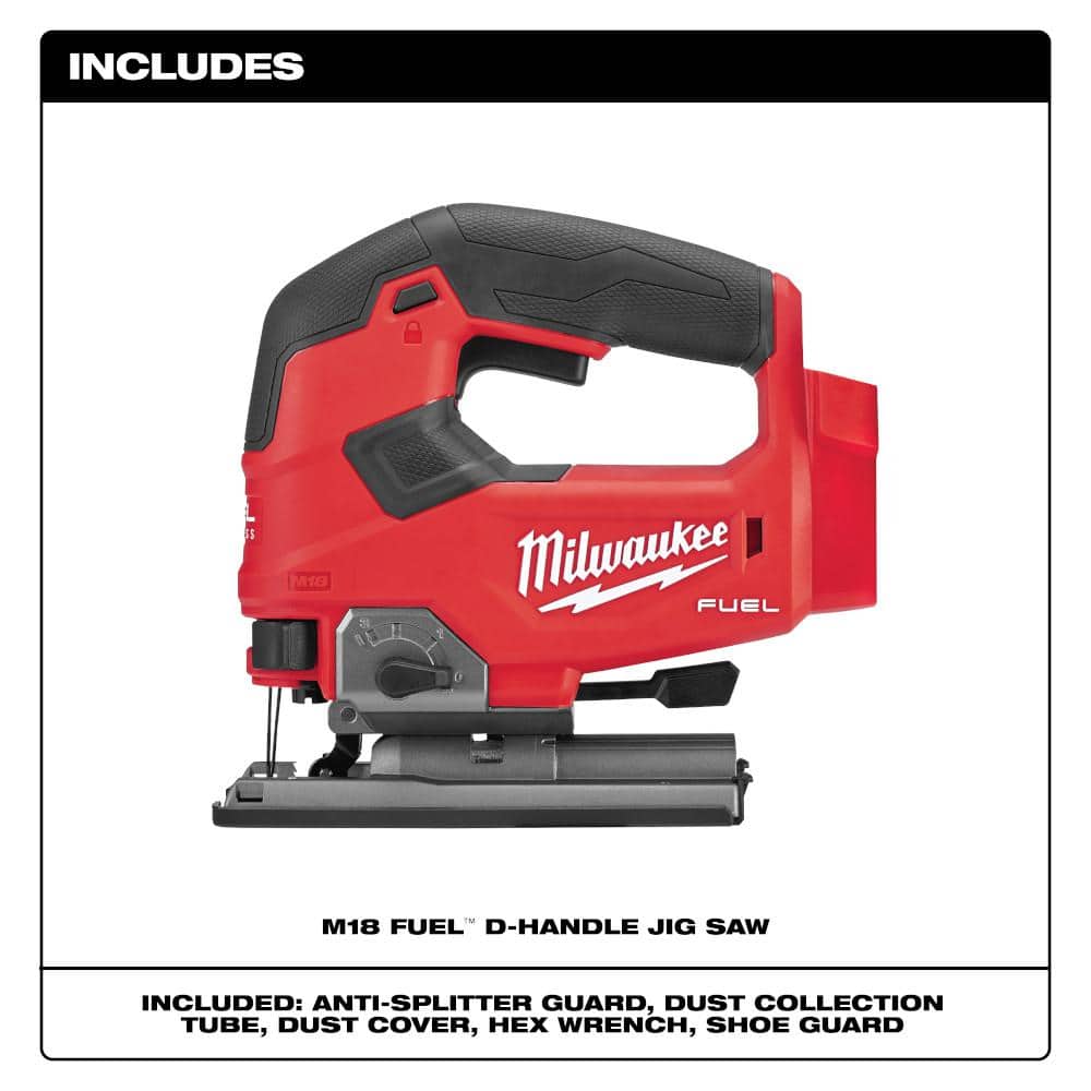 M18 FUEL 18V Lithium-Ion Brushless Cordless Jig Saw (Tool-Only) - 1