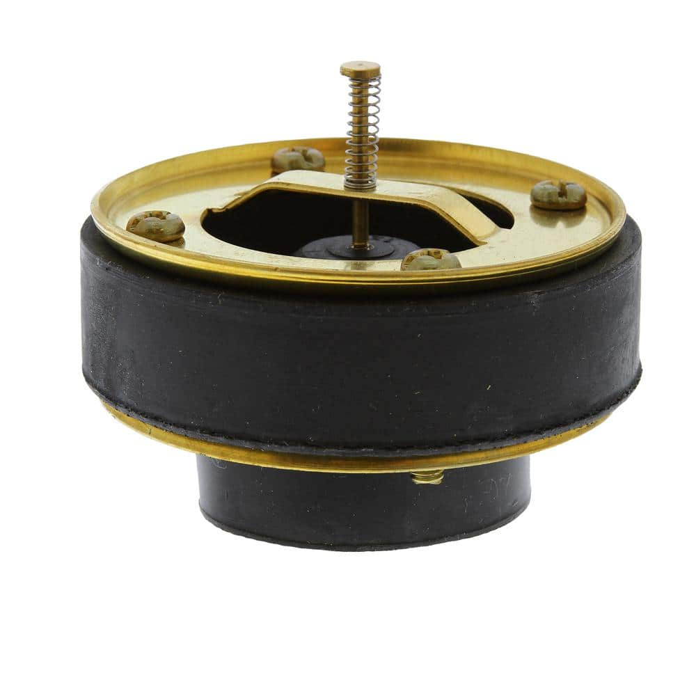 JONES STEPHENS 4 in. Brass Sewer Stopper/Backflow Preventer S63400 ...