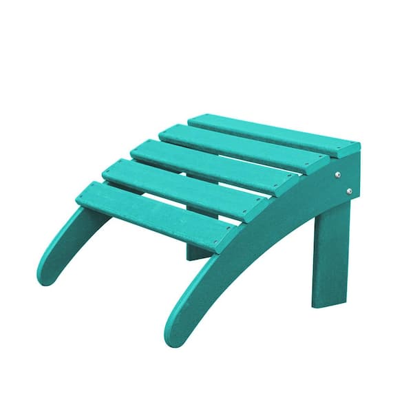 TIRAMISUBEST Turquoise Plastic Outdoor Adirondack Ottoman D0XY102HAHVVW   Tiramisubest Outdoor Ottomans D0xy102hahvvw 64 600 