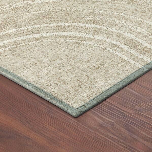 Chantille Machine Washable Indoor/Outdoor Abstract ACN2380 Beige 3 ft. x 4 ft. Area Rug