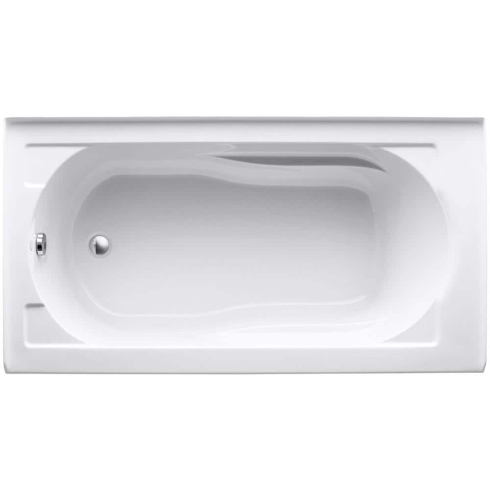Devonshire 60" White Acrylic Alcove Soaking Bathtub