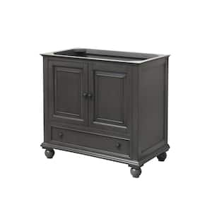 Thompson 36 in. W x 21 in. D x 34 in. H Bath Vanity Cabinet Only in Charcoal Glaze Finish