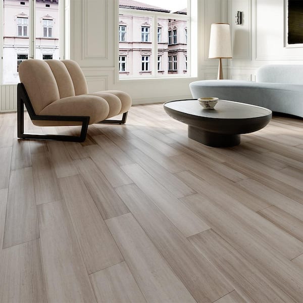 Lifeproof Juniper Hills 7 mm T x 5.12 in. W x 36.22 in. L Waterproof Engineered Click Bamboo Flooring (15.45 sq. ft./case) Lifeproof Juniper Hills 7 mm T x 5.12 in. W x 36.22 in. L Waterproof Engineered Click Bamboo Flooring (15.45 sq. ft./case)