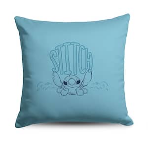 Lilo and Stitch Surfs Up Stitch 18 in. x 18 in. Printed Multi-Color Throw Pillow