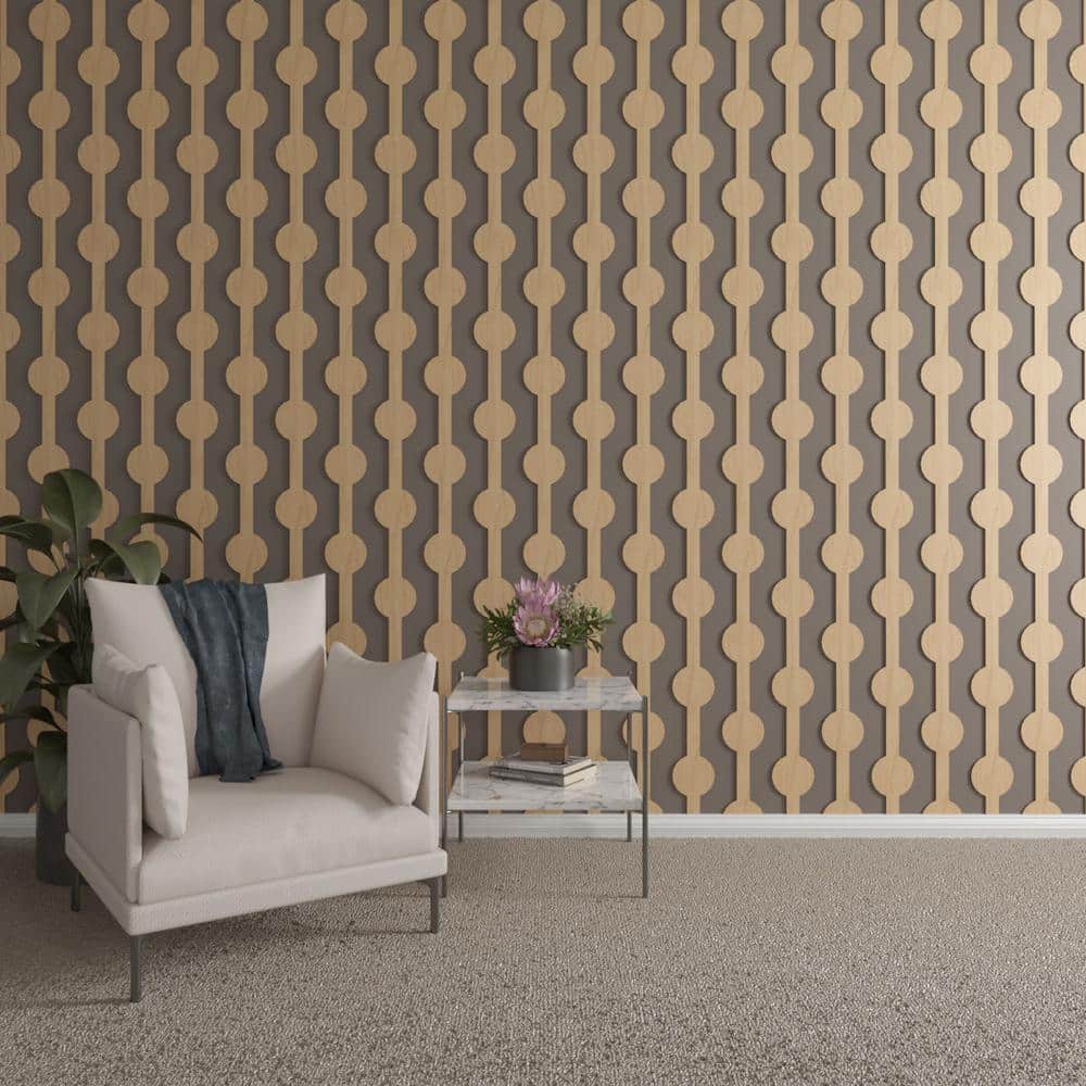 Bridgeport 47" Maple Wood Decorative Slat Wall Panel Kit