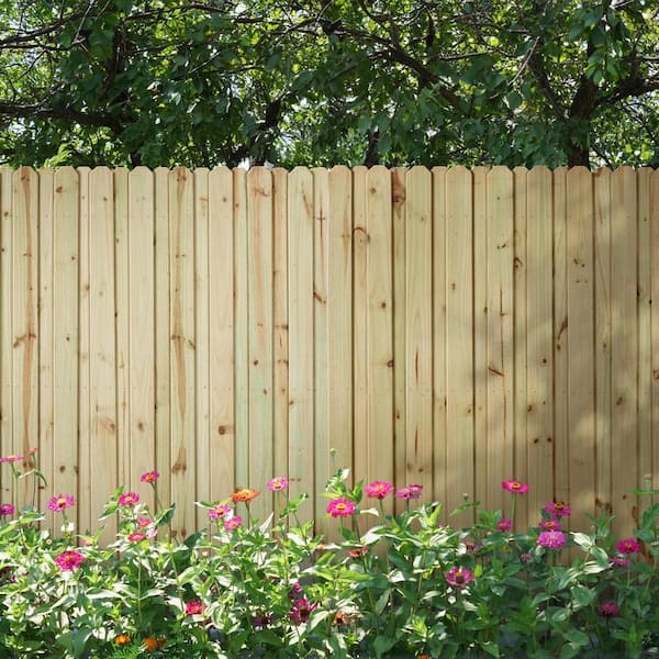6 ft. H x 8 ft. W Pressure-Treated Pine Board-on-Board Fence Panel