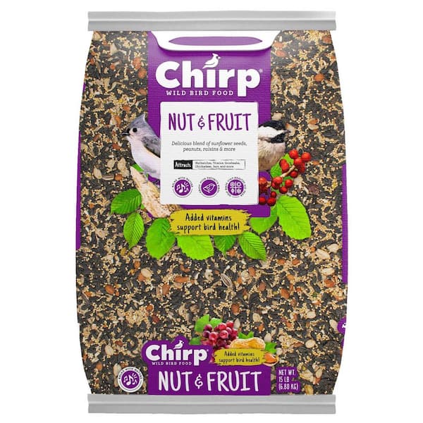 CHIRP Seed Food 15 lb Wild Bird Fruits and Nuts Bird