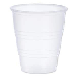 Translucent 5 oz. Disposable High-Impact Polystyrene (HIPS) Plastic Cups, Cold Drinks (100 Per Case)
