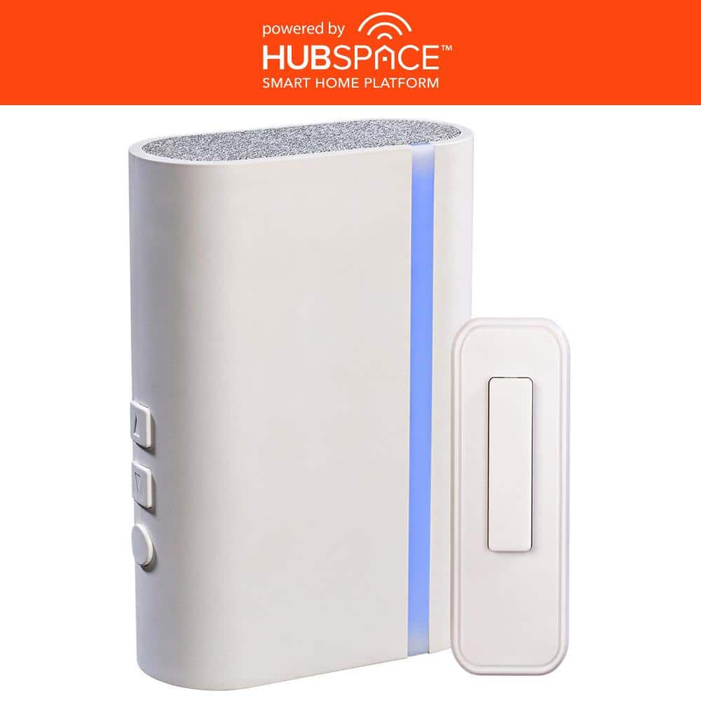 Wireless Wi-Fi Smart Plug-In White Doorbell Kit with Wireless Push Button Powered by Hubspace price history on PriceWatchPro