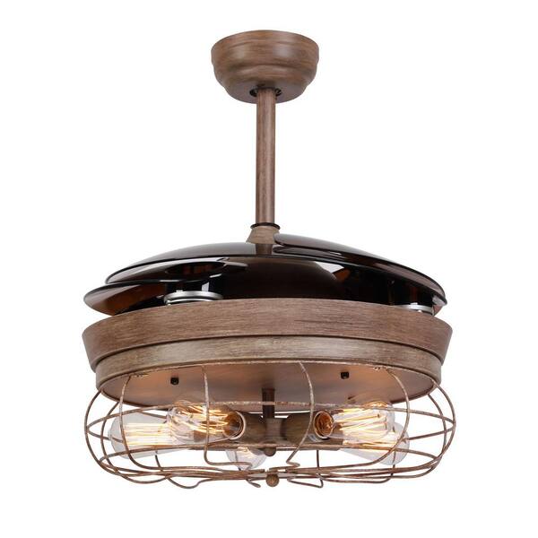 matrix decor Industrial 46 in. Indoor Bronze Downrod Mount Retractable