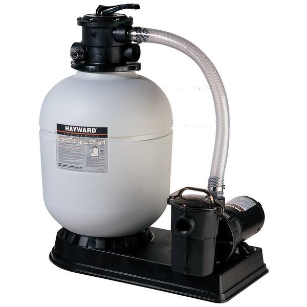 Hayward ProSeries 16 in. Pool Sand Filter System with 1 HP Power Flo LX and Pump Twist Lock Cord