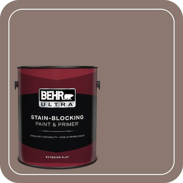 BEHR ULTRA 1 gal. #PPF-41 Cedar Plank Flat Exterior Paint & Primer