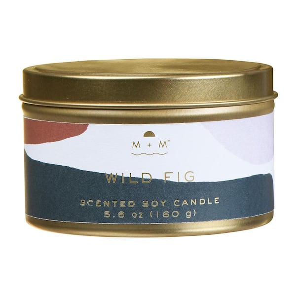 Unbranded 5.6 fl. oz. Wild Fig Tin Scented Candle (1-Pack)