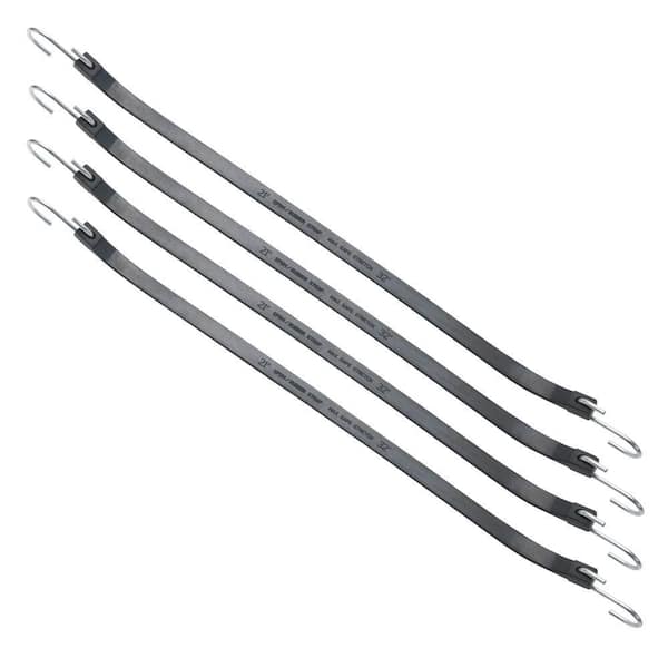 21 in Heavy Duty EPDM Tarp Strap, 4 Pack
