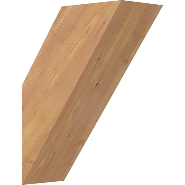 Ekena Millwork 5 1/2"W x 12"D x 16"H Traditional Smooth Knee Brace, Western Red Cedar