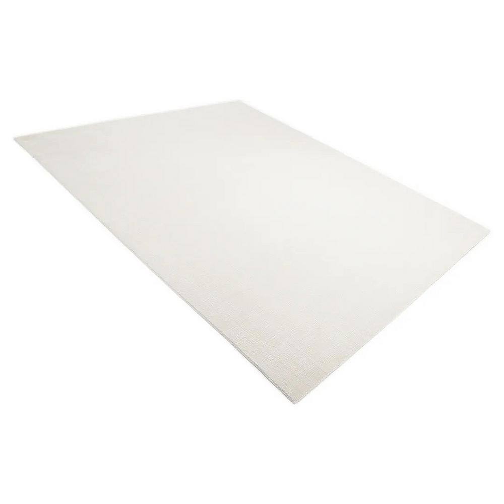 Ivory Elegance 8' x 10' Handmade Wool-Viscose Stripe Area Rug
