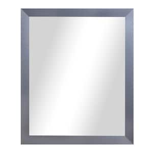 Large Rectangle Silver Tungsten Modern Mirror (45.5 in. H x 39.5 in. W)