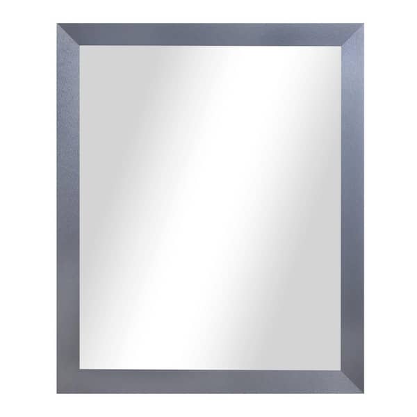 Unbranded Large Rectangle Silver Tungsten Modern Mirror (45.5 in. H x 39.5 in. W)