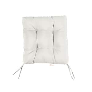 Sunbrella Canvas Natural Tufted Chair Cushion Square Back 19 x 19 x 3