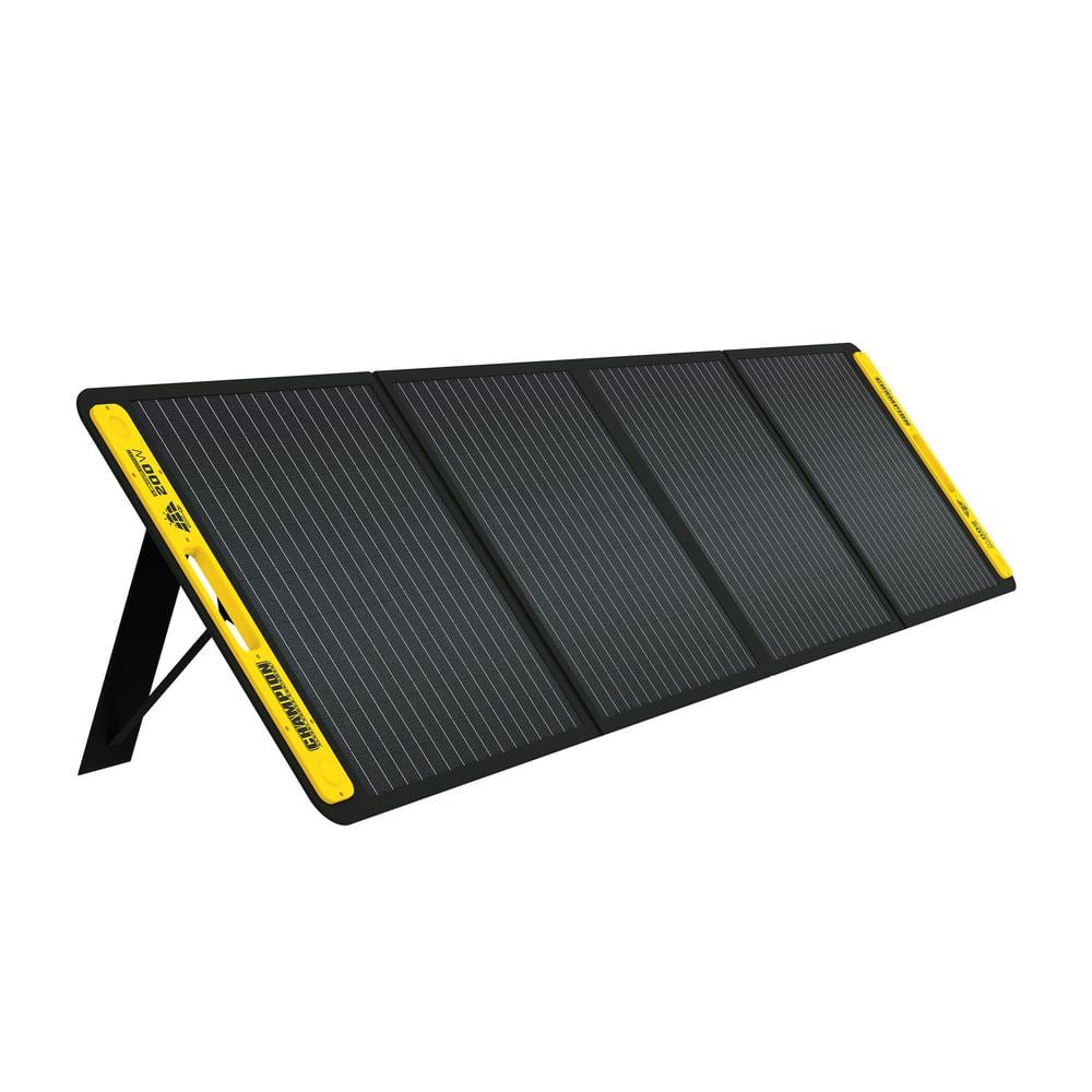 Champion Power Equipment 200-Watt Portable Foldable Solar Panels for Power Stations with Extension Cable and Kickstand