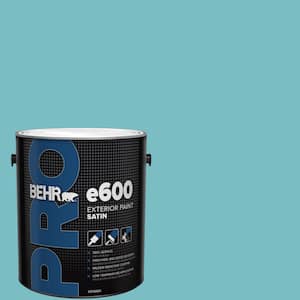 1 gal. #M460-4 Pure Turquoise Satin Exterior Paint