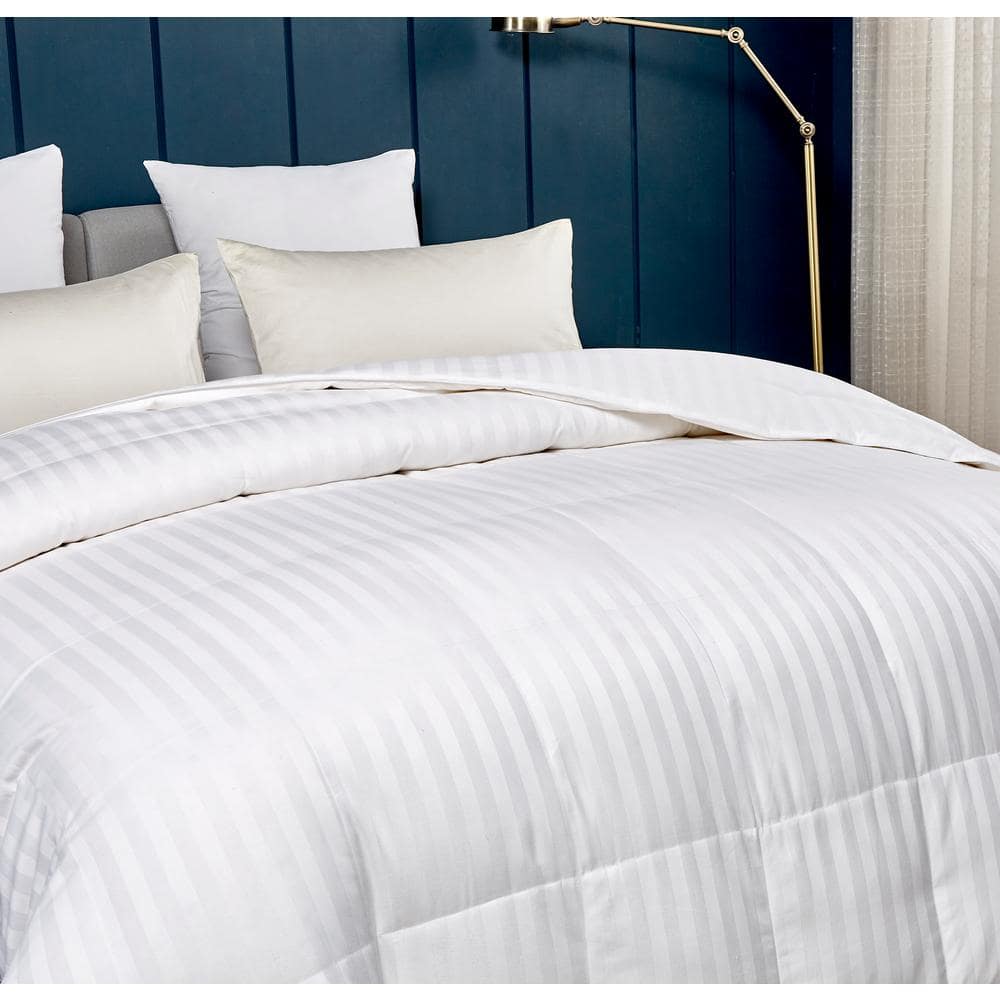 Blue Ridge Home Fashions Supreme 350 Thread Count Cotton Damask Down Alternative Comforter Twin