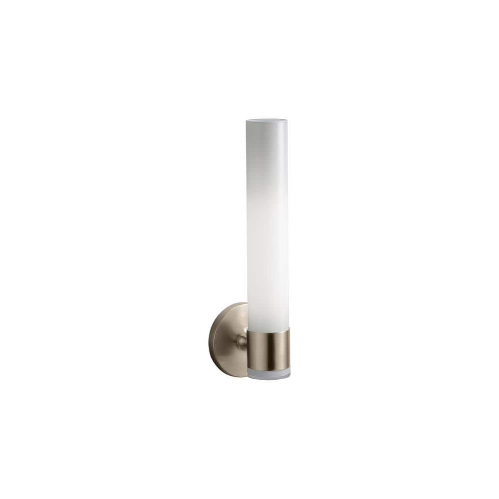 Purist 1 Light Tube Vibrant Brushed Bronze Indoor Bathroom Wall Sconce, UL Listed price history on PriceWatchPro