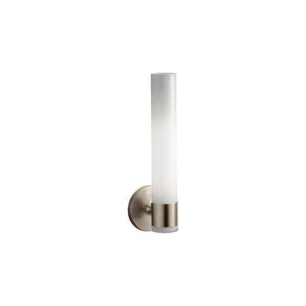 Purist 1 Light Tube Vibrant Brushed Bronze Indoor Bathroom Wall Sconce, UL Listed