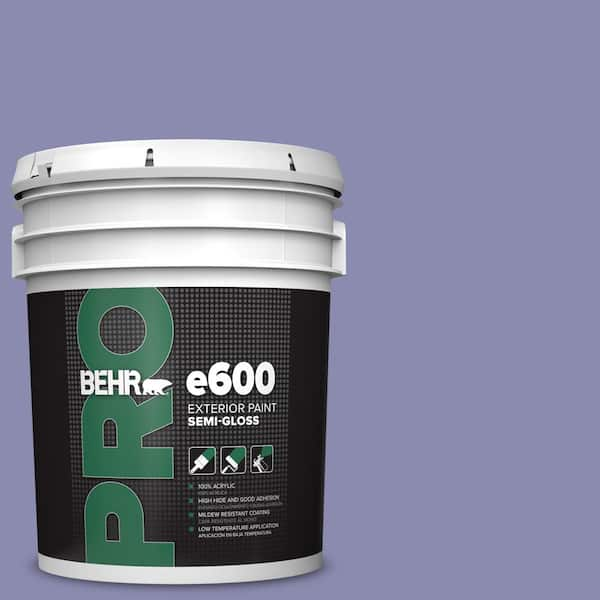 BEHR PRO 5 gal. M550 5 Violet Aura Semi Gloss Exterior Paint