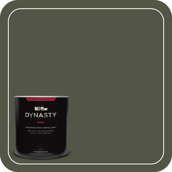 BEHR DYNASTY 1 qt. #ECC-37-3 Freshwater Marsh Matte Interior Stain-Blocking Paint and Primer