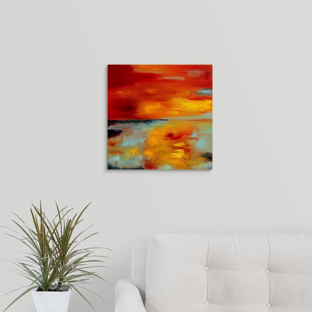Abstract landscape 13 by Pol Ledent Canvas Wall Art