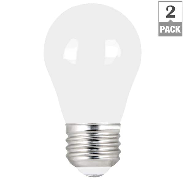 Feit Electric 60 Watt Equivalent A15 Dimmable Filament Cec 90 Cri White Glass Led Ceiling Fan Light Bulb Daylight 2 Pack Bpa1560w950cafil2 Rp The Home Depot - Do Ceiling Fans Need Special Light Bulbs